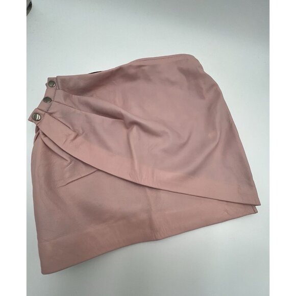 NWT ASILIO Blush Pink Artist In The Awe Side Snap Wrap Skirt Skirt Size Medium - Picture 4 of 10